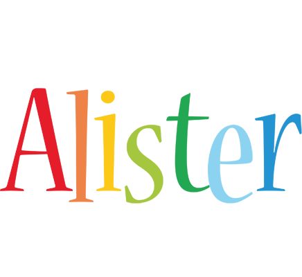 Alister birthday logo
