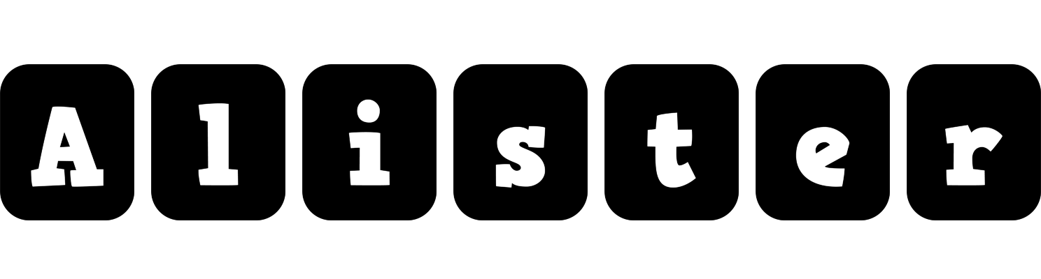 Alister box logo