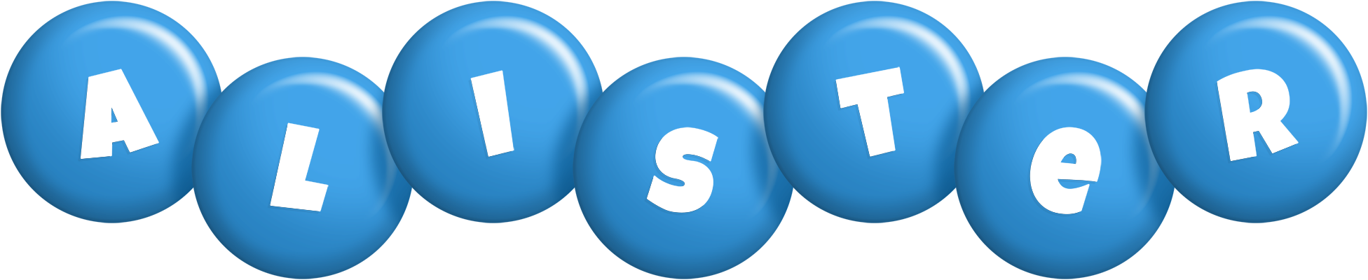 Alister candy-blue logo
