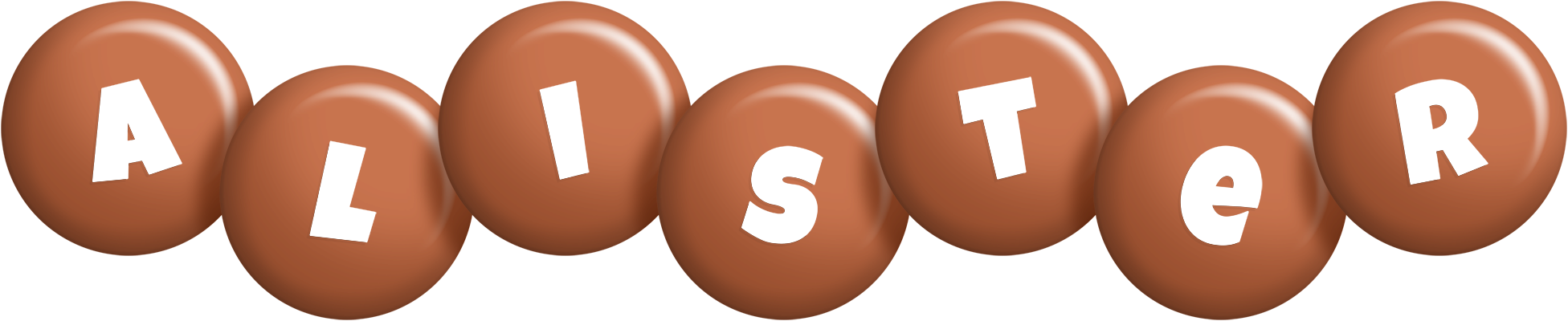 Alister candy-brown logo