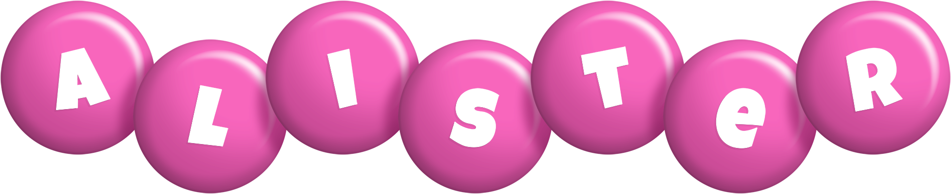 Alister candy-pink logo