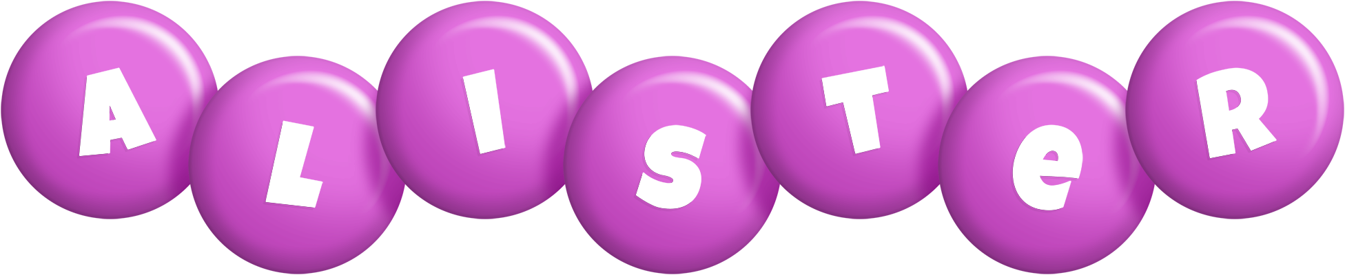 Alister candy-purple logo