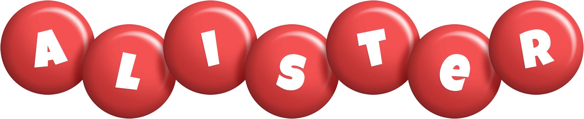 Alister candy-red logo