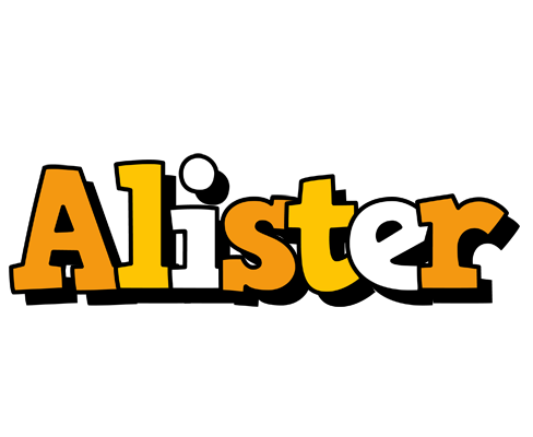 Alister cartoon logo