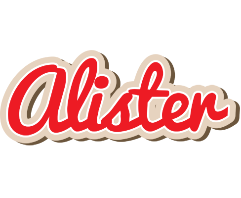 Alister chocolate logo