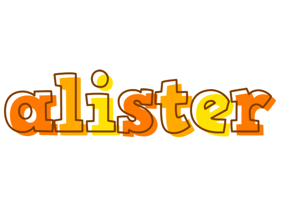 Alister desert logo