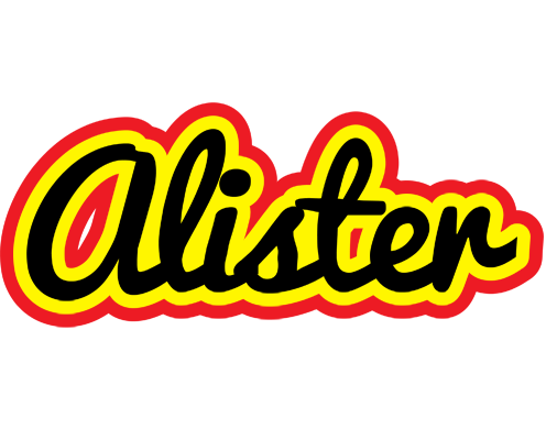 Alister flaming logo