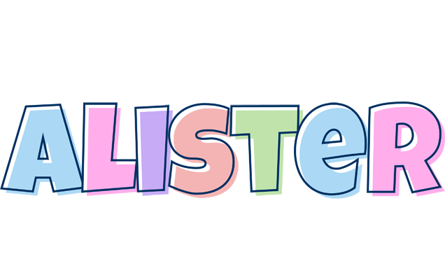 Alister pastel logo
