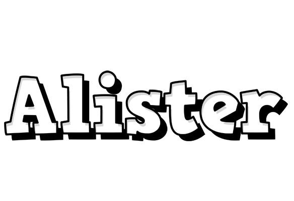 Alister snowing logo