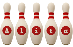 Alita bowling-pin logo