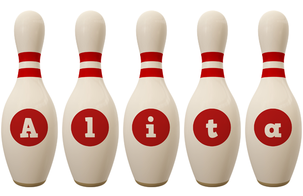 Alita bowling-pin logo