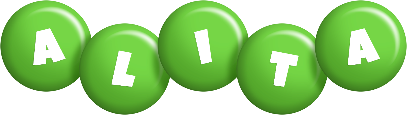 Alita candy-green logo