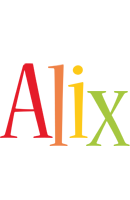 Alix birthday logo