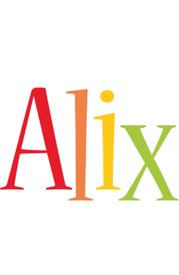 Alix birthday logo