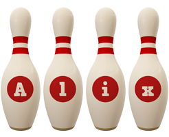 Alix bowling-pin logo