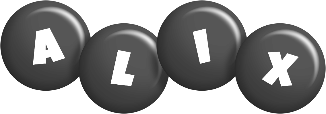 Alix candy-black logo