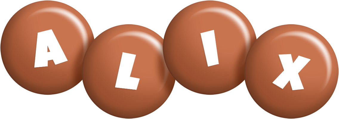 Alix candy-brown logo