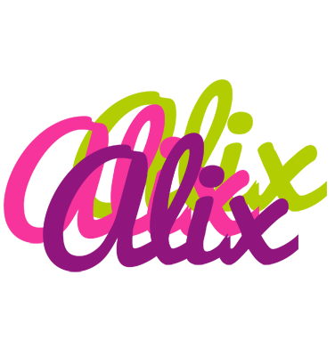 Alix flowers logo