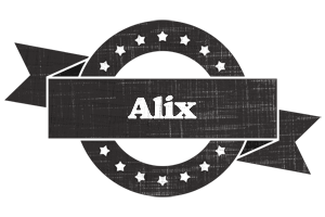 Alix grunge logo