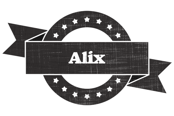 Alix grunge logo