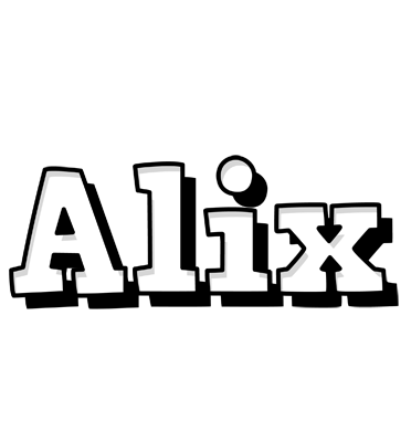 Alix snowing logo