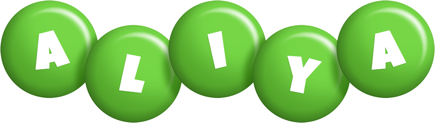 Aliya candy-green logo
