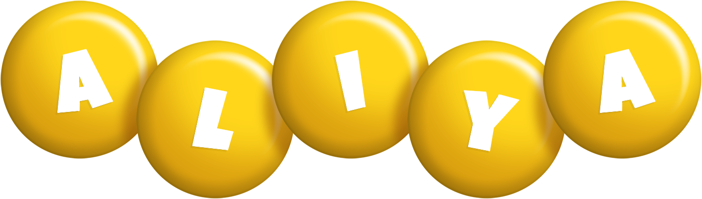 Aliya candy-yellow logo
