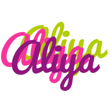 Aliya flowers logo