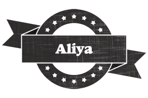 Aliya grunge logo