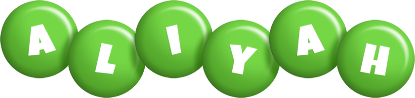 Aliyah candy-green logo