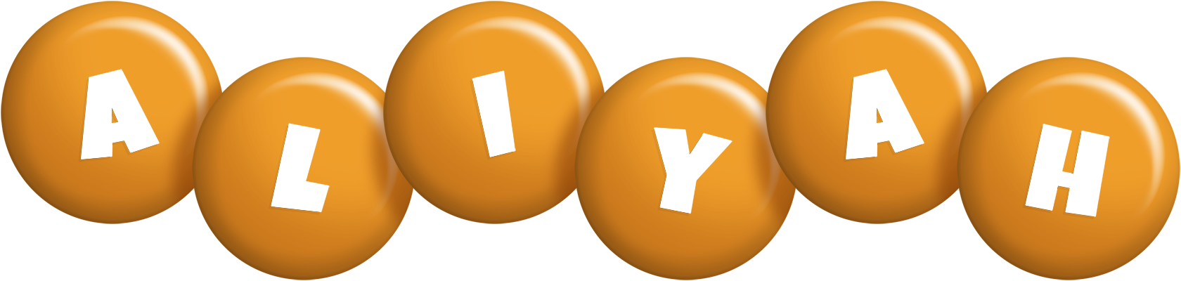 Aliyah candy-orange logo