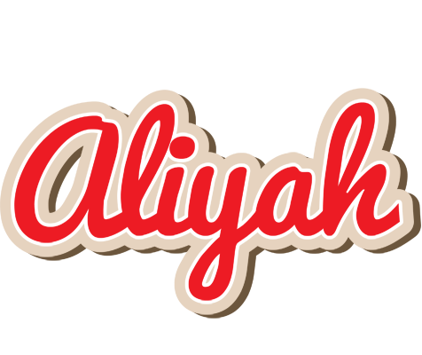 Aliyah chocolate logo