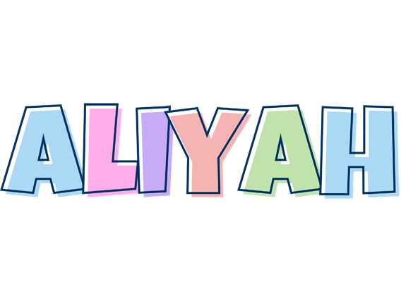 Aliyah pastel logo
