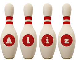 Aliz bowling-pin logo