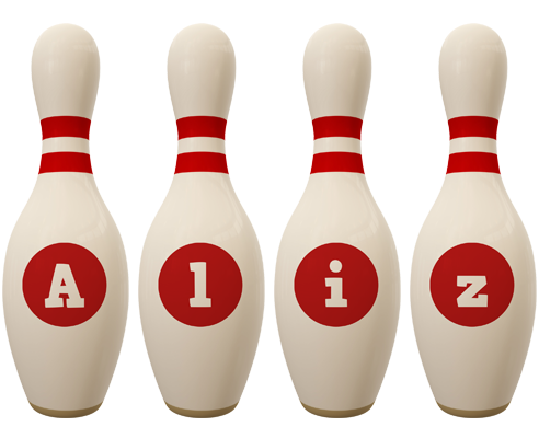 Aliz bowling-pin logo