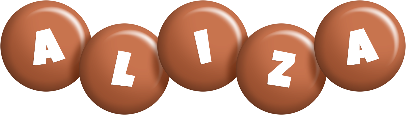 Aliza candy-brown logo