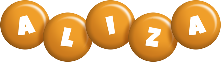 Aliza candy-orange logo