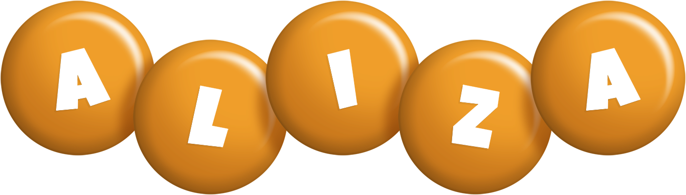 Aliza candy-orange logo