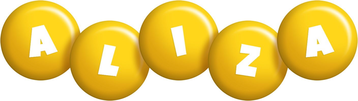 Aliza candy-yellow logo