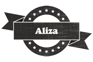 Aliza grunge logo