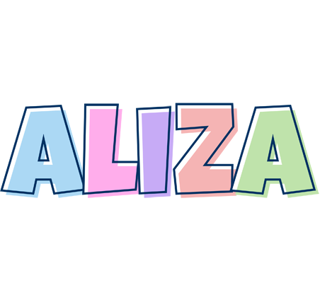 Aliza pastel logo