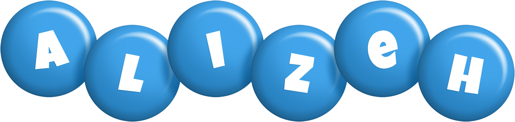 Alizeh candy-blue logo