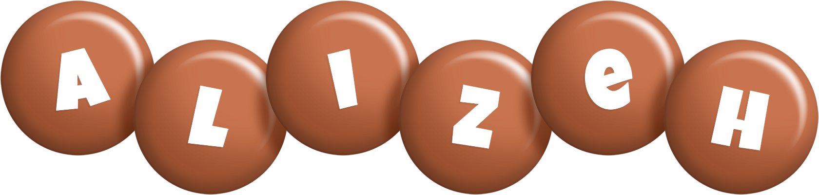 Alizeh candy-brown logo
