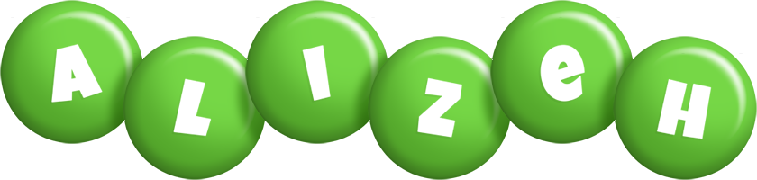 Alizeh candy-green logo