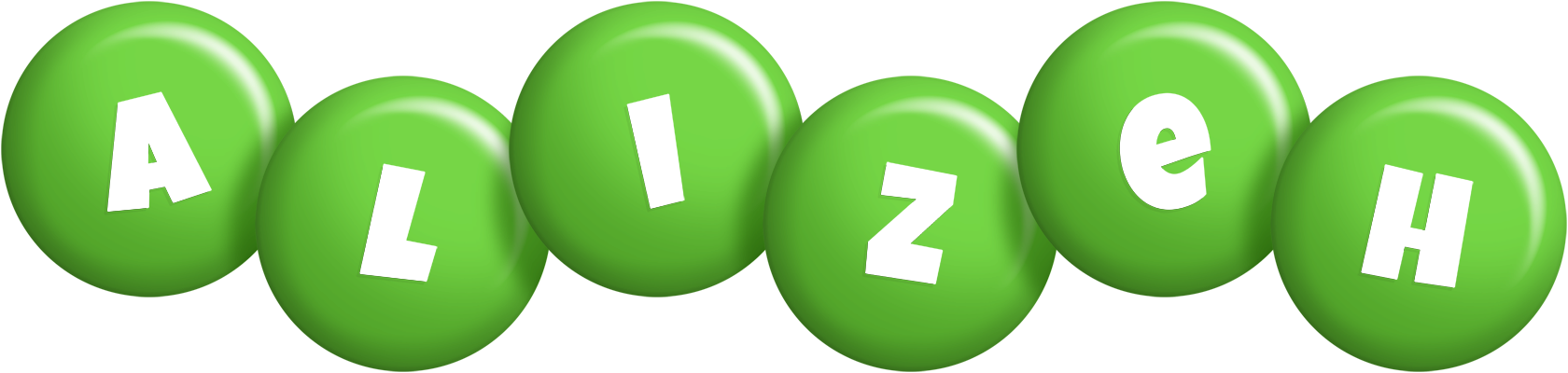 Alizeh candy-green logo