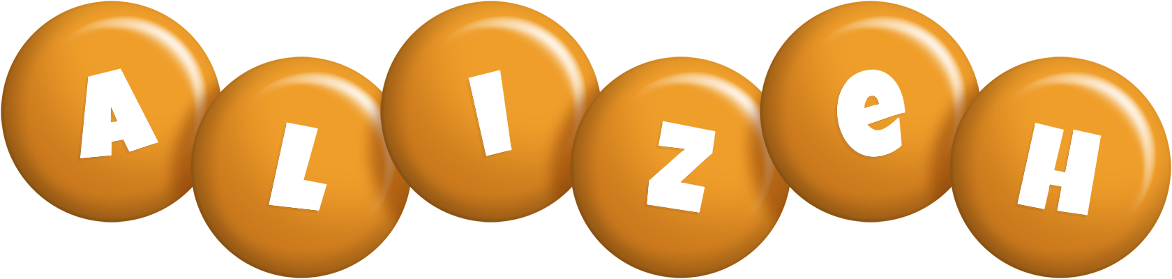 Alizeh candy-orange logo
