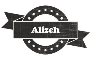 Alizeh grunge logo