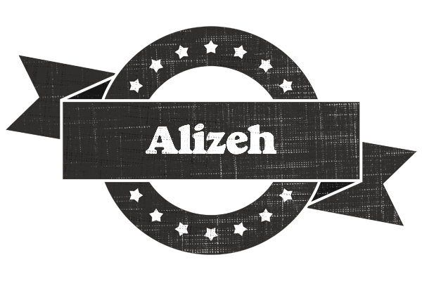 Alizeh grunge logo