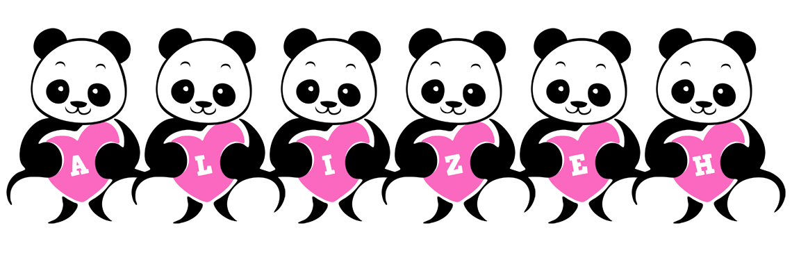 Alizeh love-panda logo