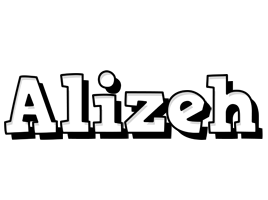 Alizeh snowing logo